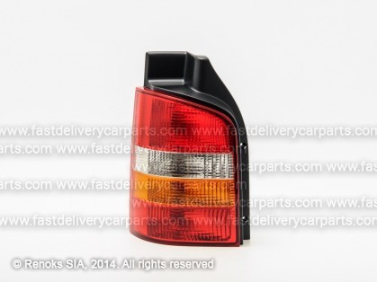 VW Transporter 03->09 tail lamp 1D L yellow/red with bulb holders HELLA