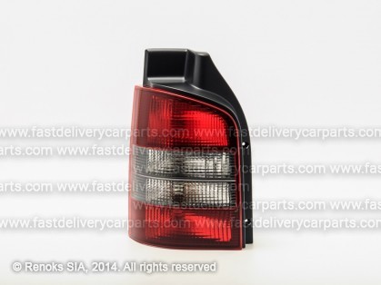 VW Transporter 03->09 tail lamp 1D L silver/red HELLA