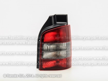 VW Transporter 03->09 tail lamp 1D R silver/red HELLA