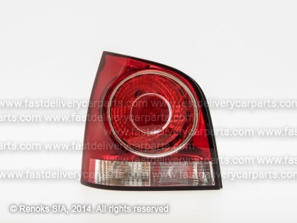 VW Polo 05->09 tail lamp L red with bulb holders HELLA