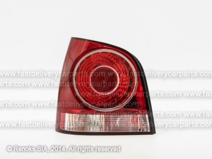 VW Polo 05->09 tail lamp L red with bulb holders DEPO