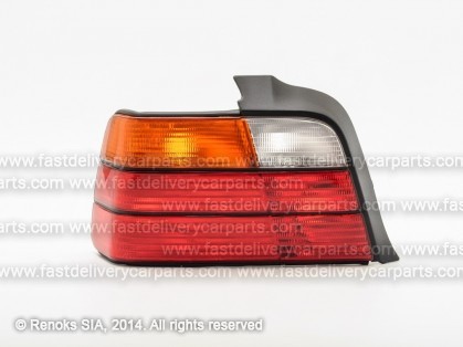 BMW 3 E36 91->98 aizmugures lukturis SED L dzeltens/sarkans DEPO