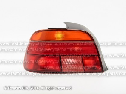 BMW 5 E39 96->00 aizmugures lukturis SED L dzeltens/sarkans DEPO