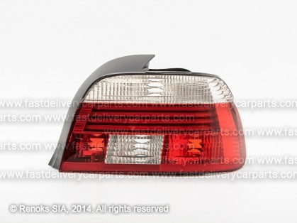BMW 5 E39 00->04 aizmugures lukturis SED R balts/sarkans DEPO