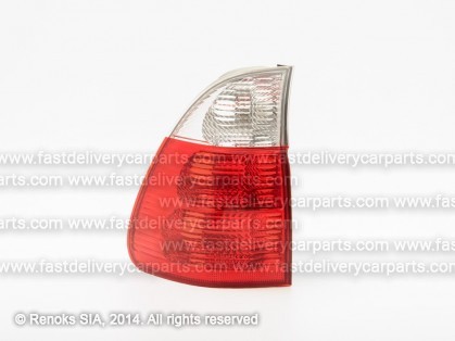 BMW X5 E53 03->06 aizmugures lukturis stūris L balts/sarkans DEPO