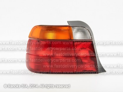 BMW 3 E36 94->98 COMPACT aizmugures lukturis L dzeltens/sarkans MARELLI