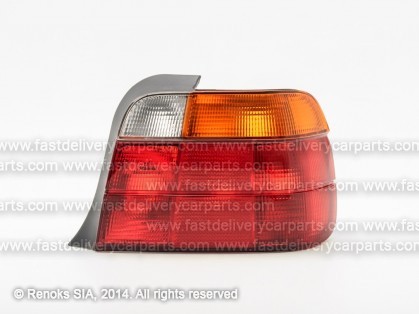 BMW 3 E36 94->98 COMPACT aizmugures lukturis R dzeltens/sarkans MARELLI