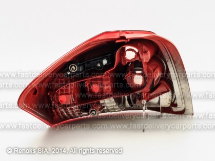 TT Auris 07->10 tail lamp R model with separate bulb holders DEPO