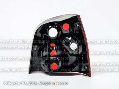 VW Polo 01->05 aizmugures lukturis L balts/sarkans bez patronām TYC