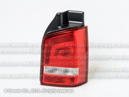 VW Transporter 09->15 tail lamp R white/red without bulb holders Caravelle/Multivan TYC