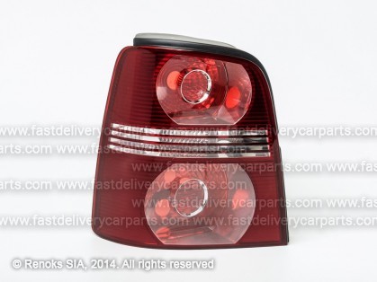 VW Touran 07->10 tail lamp L red without bulb holders TYC