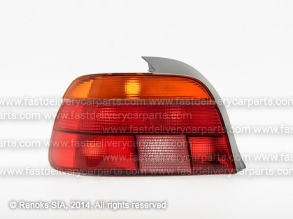 BMW 5 E39 96->00 aizmugures lukturis SED L dzeltens/sarkans HELLA