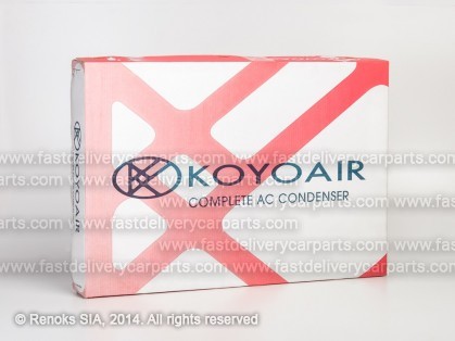 AD A3 12->16 condenser 570X390X16 with integrated receiver dryer type Modine 1.4/1.6/1.8/2.0 KOYO