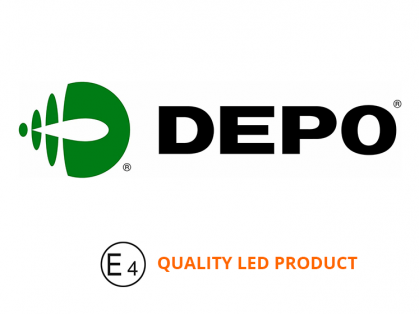 AD Q5 08->12 aizmugures lukturis R LED DEPO