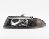 MT Carisma 96->04 head lamp L H4 98->04 black rim electrical DEPO