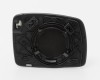 LR Range Rover 02->09 mirror glass with holder L heated convex blue