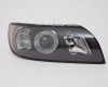 VV S40 03->07 head lamp R H7/HB3 black rim with motor TYC