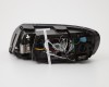 VV S40 03->07 head lamp R H7/HB3 black rim with motor TYC