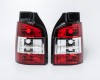 VW Transporter 03->09 aizmugures lukturis CRISTAL+LED balts/sarkans komplekts E