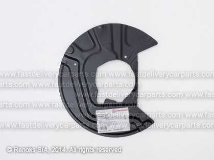 BMW X3 E83 03->10 wheel dust shield front R 325MM ALUMINIUM