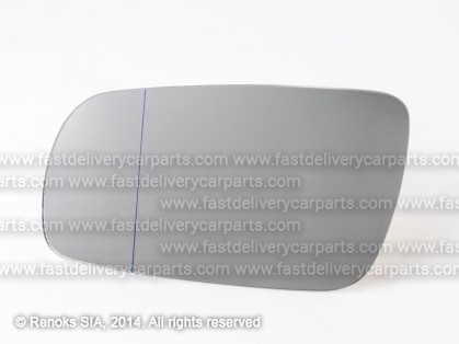 SK Octavia 97->00 mirror glass L aspherical with adhesive tape same AD A3 96->00