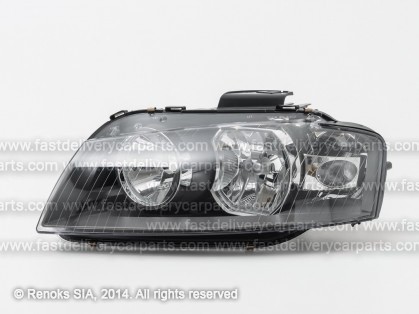 AD A3 03->08 head lamp L H7/H7 with motor TYC