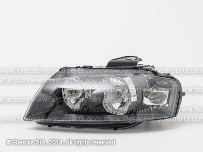 AD A3 03->08 head lamp L H7/H7 DJ AUTO