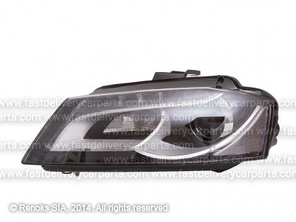 AD A3 08->12 head lamp L D3S/LED BIXENON with motor without bulbs without ballast DEPO