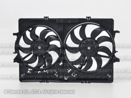 AD A4 08->11 вентилятор 2 с дифузором 380/340mm 400/200W 2pin+2pin без rezistora