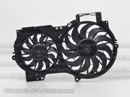 AD A6 04->08 ventilators 2 ar difuzoru 385/280mm 400/200W bez kontakta bez rezistora