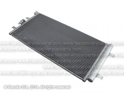 AD A6 08->11 condenser 672X337X16 with integrated receiver dryer 2.0/2.8/3.0