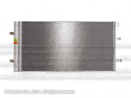 AD A4 11->15 condenser 675X343X16 with integrated receiver dryer 1.8/2.0