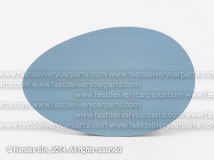 AF 156 97->03 mirror glass with holder L=R heated convex blue