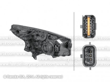 FT Talento 16-> lukturis L H4 ar motoriņu ar spuldzēm HELLA