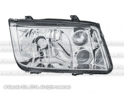 VW Bora 98->05 фара R H3/H4 мануальная/электро без лампочек HELLA