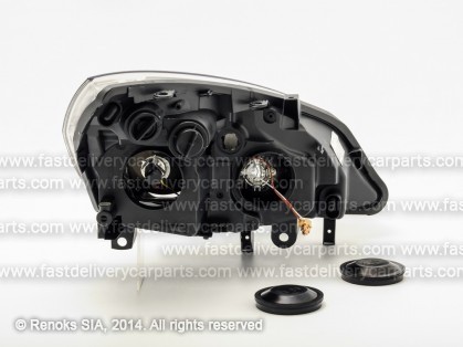 RN Scenic 06->09 head lamp L H1/H7 electrical without bulbs HELLA