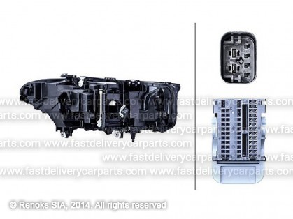 BMW 5 G30 20-> lukturis L LED ar LED dienas gaitas gaismu HELLA