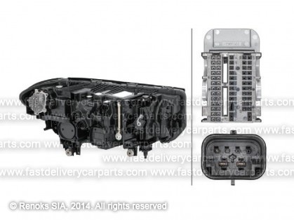 BMW 7 G11 15-> lukturis L LED ar dinamisku pagriezienu izgaismošanu AFS ar LED dienas gaitas gaismu ZKW