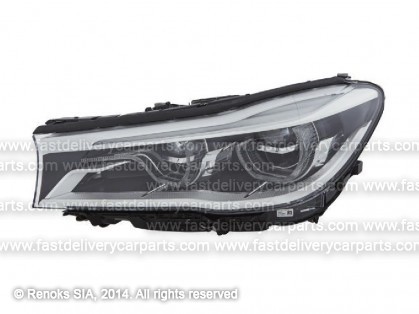 BMW 7 G11 15-> lukturis L LED ar dinamisku pagriezienu izgaismošanu AFS ar LED dienas gaitas gaismu MARELLI