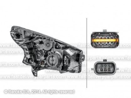 FT Talento 16-> lukturis L H4 ar motoriņu HELLA