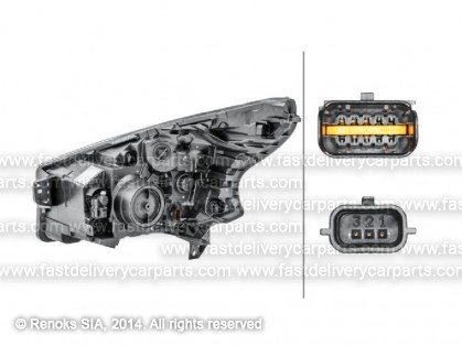 FT Talento 16-> lukturis R H4 ar motoriņu HELLA
