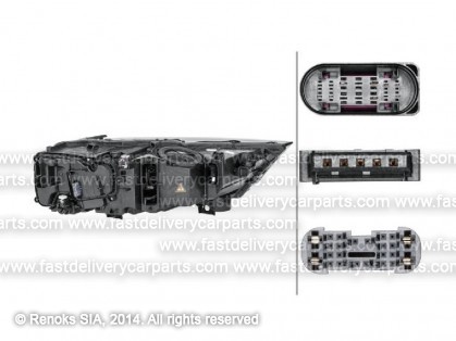AD Q7 15->19 lukturis L D5S/H7/LED BIXENON bez spuldzēm bez balasta MARELLI