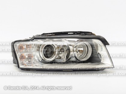 AD A8 03->10 head lamp R D2S/H7/H8 BIXENON 03->05 with motor without bulbs without ballast HELLA