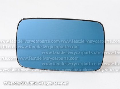 BMW 3 E36 91->98 mirror glass with holder L=R heated convex blue