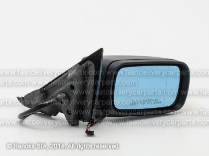 BMW 3 E46 98->01 spogulis R elektro apsildāms gruntēts sfērisks zils stikls 5pins