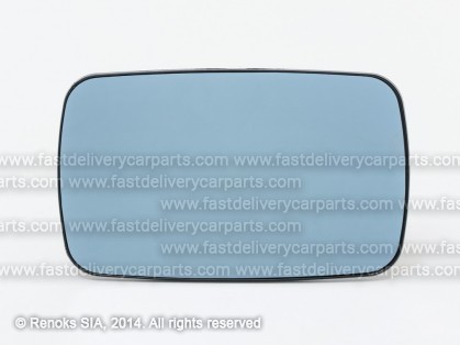 BMW 3 E46 98->01 стекло зеркала с рамкой L=R гнутое синее