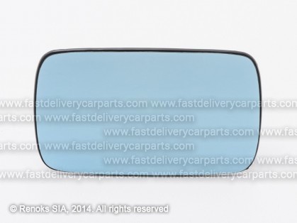 BMW 3 E46 98->01 mirror glass with holder L=R heated convex blue