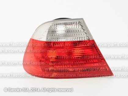 BMW 3 E46 98->01 COUPE tail lamp outer L white/red without bulb holders TYC