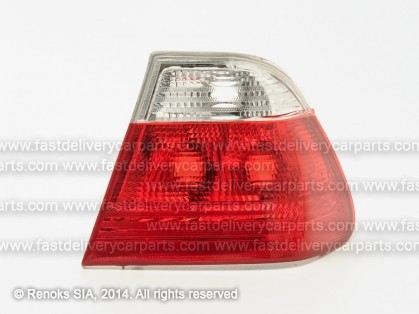BMW 3 E46 98->01 aizmugures lukturis SED stūris R balts/sarkans