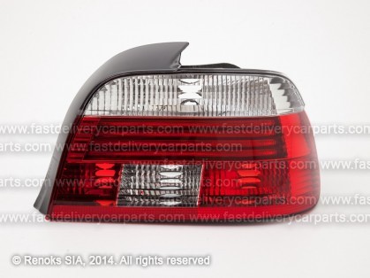 BMW 5 E39 00->04 aizmugures lukturis SED R balts/sarkans bez patronām tips HELLA DEPO